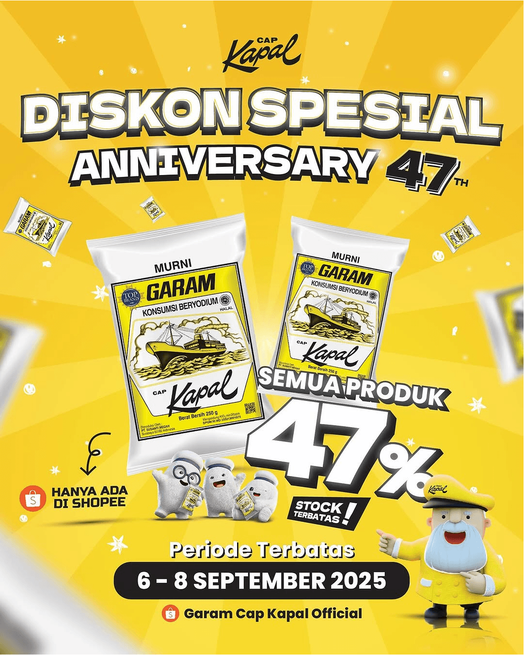 Diskon Spesial Anniversary 47th